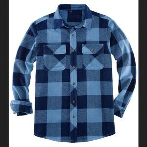 NWT [FlannelGo] Plaid Stalwart Heavyweight Flannel Button Up